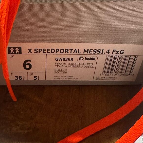 New in Box Kids Adidas X Speed portal Messi.4 TF Shoes Sz 6 Soccer Cleats - Picture 6 of 12